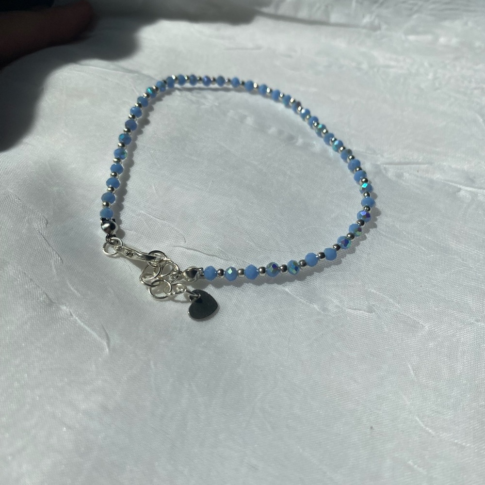 Elegant handmade Blue Beaded Bracelet/Anklet